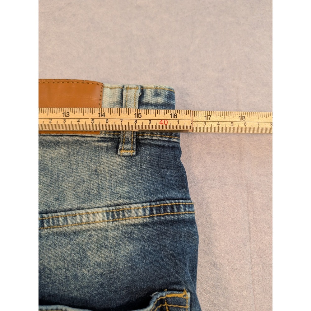 ARKETYPE Jeans Men 34x34 Blue Distressed Acid Wash Ripped Denim Excellent - Picture 6 of 7